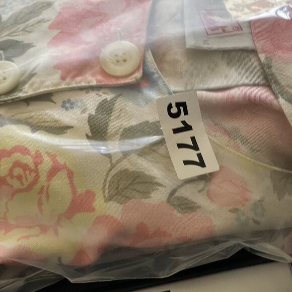 Vintage Mondi Blazer Jacket Womens 40 Floral Linen Blend Crop Boho Cottage 80s - Picture 16 of 16